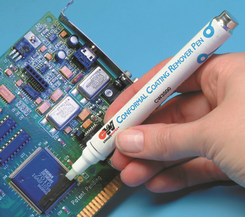 Conformal Coating Remover Pen in action.