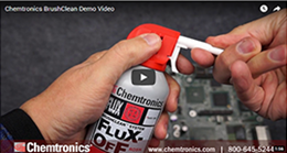Spot Cleaning Flux Residues Using BrushClean™ System Spot Cleaning Flux Residues Using BrushClean™ System